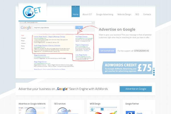 cet-advertising.co.uk site used Cet