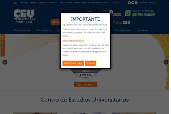 ceu.edu.mx site used Ceu