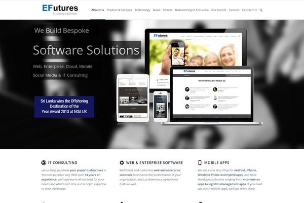 Ef theme site design template sample