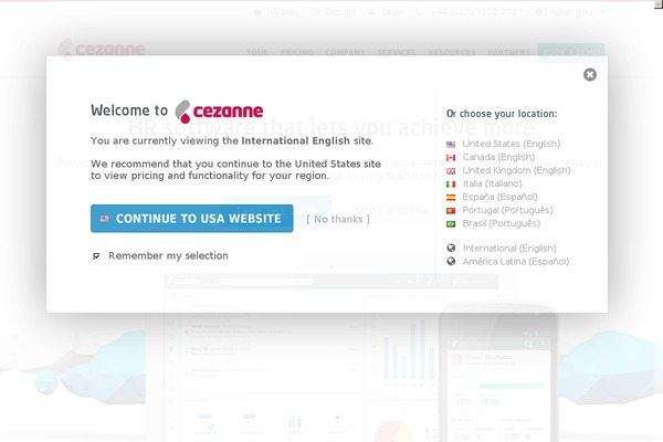 cezanneondemand.com site used Cezanne