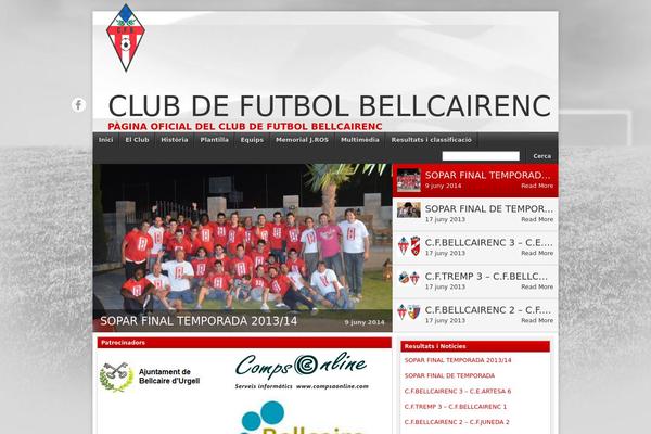 cfbellcairenc.com site used Footballclub-2.0.8.3