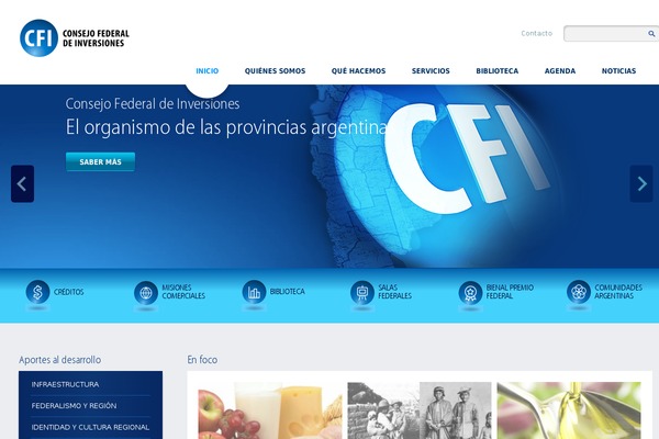 cfired.org.ar site used Institucional