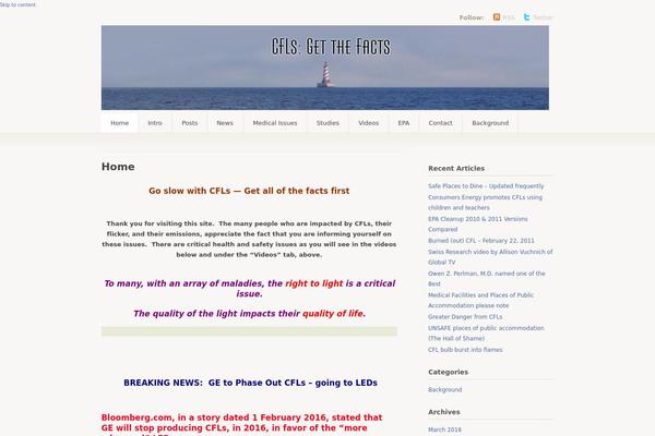 cflimpact.com site used Twenty Ten