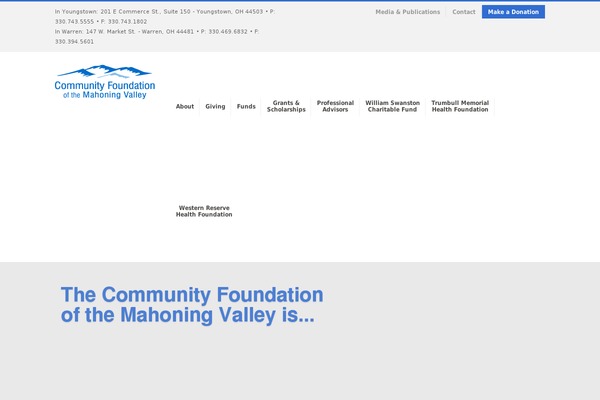 cfmv.org site used Community-foundation