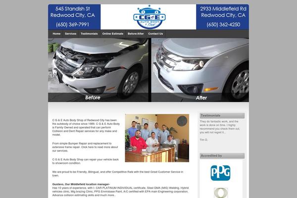 cgeautobody.com site used Third Style