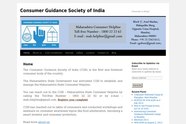 WordPress website example screenshot