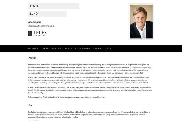 chadlund.com site used Teles