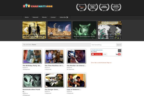 Video Elements theme site design template sample