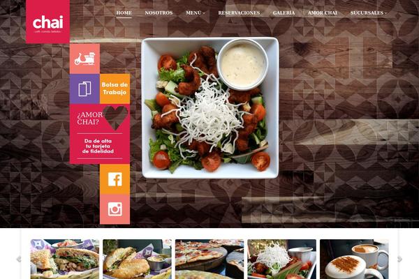 Cuisine theme site design template sample