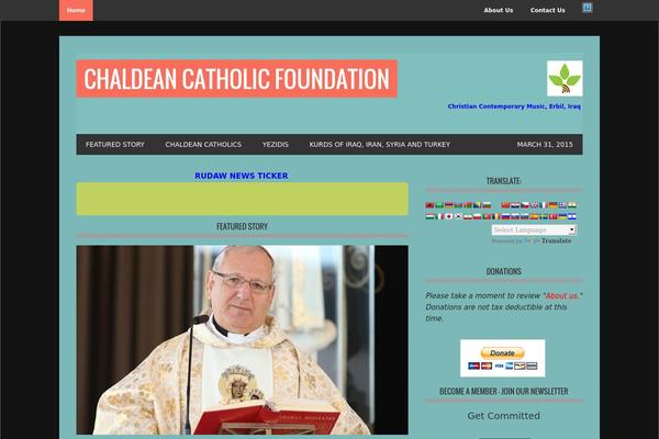 chaldean-catholic.org site used Metro Pro