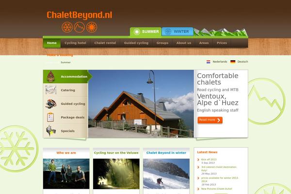 chaletbeyond theme websites examples