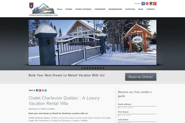 chaletcharlevoixquebec.com site used inFocus