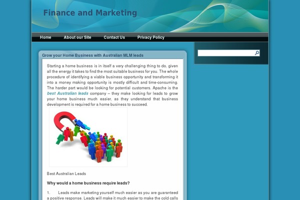 WordPress website example screenshot