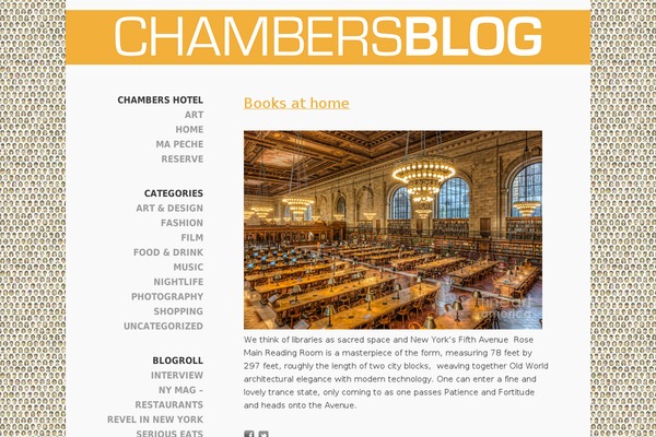 chambersblognyc.com site used Chambersblog