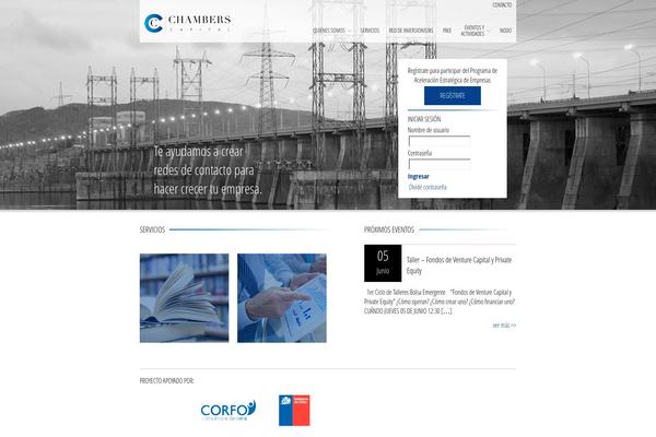 Chambers theme site design template sample