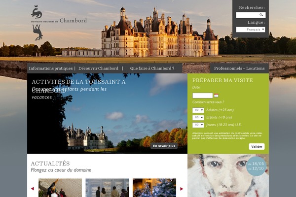 chambord theme websites examples