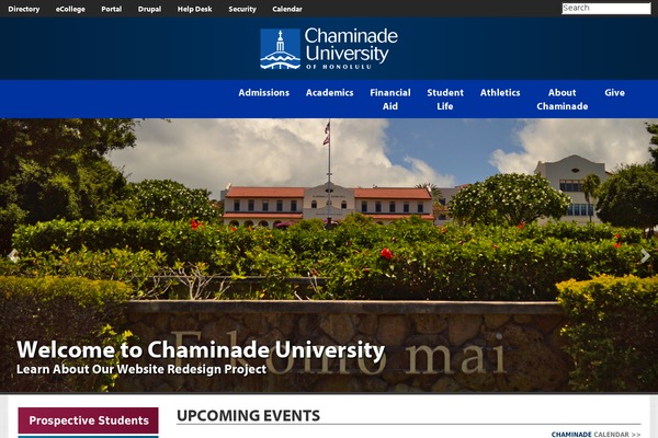 chaminade.edu site used Ucm