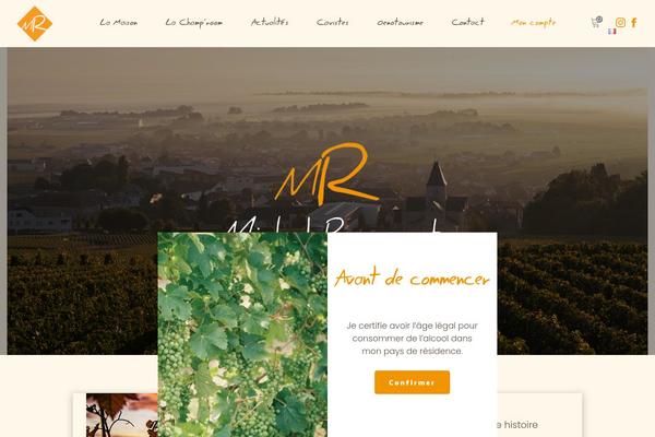 Vino-child theme site design template sample