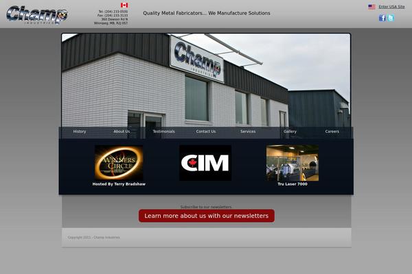 champindustries.ca site used Champ