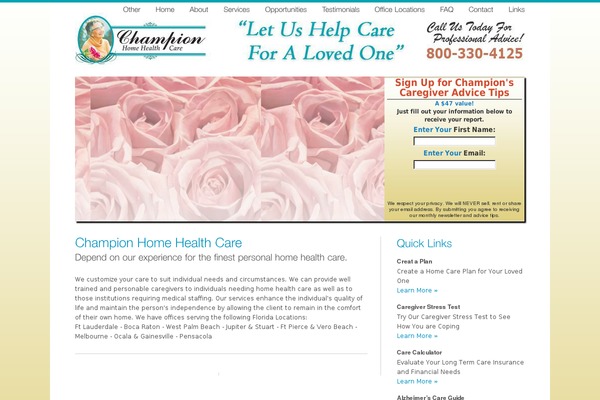 championhome.com site used Smoothbiz