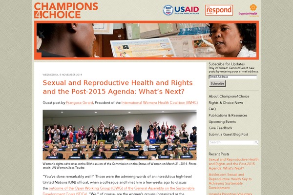 champions4choice.org site used Champions4choice