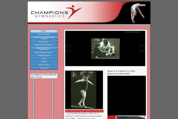 championsgymnastics.ca site used Studioathletica