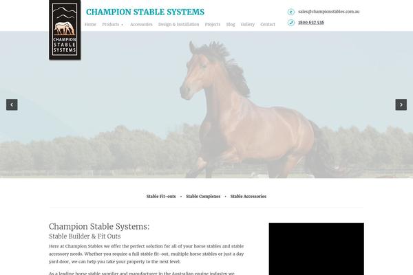 championstables.com.au site used Kinetic