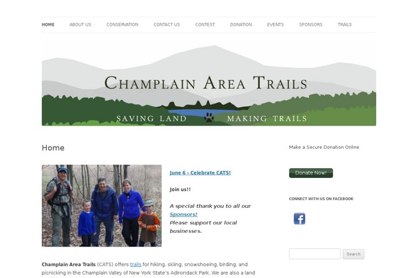 champlainareatrails.com site used Twenty Twelve