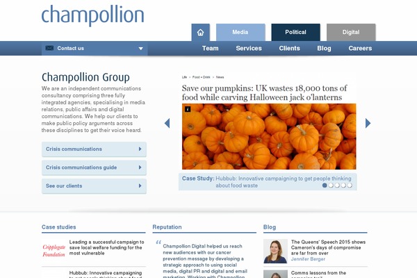 champollion.co.uk site used Champollion-group