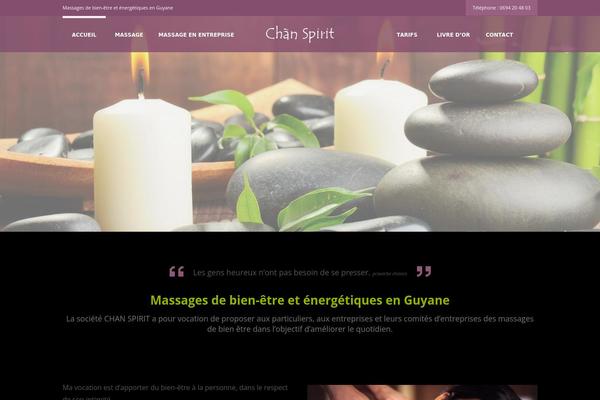 Day-spa theme site design template sample