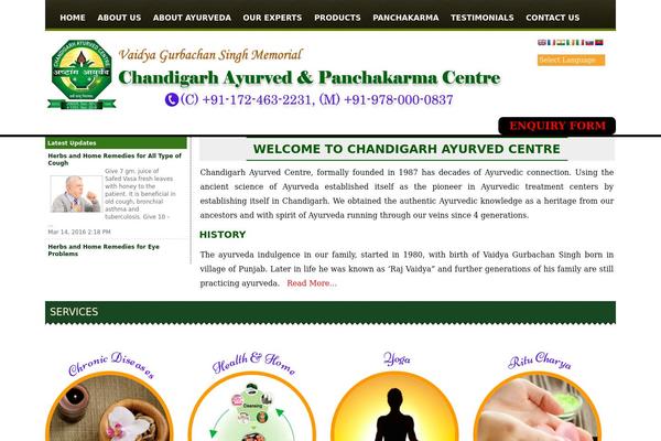 chandigarhayurvedcentre.com site used Chnadigarhcentre