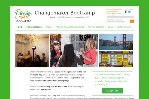 changemakerbootcamp.com site used Bootcamp