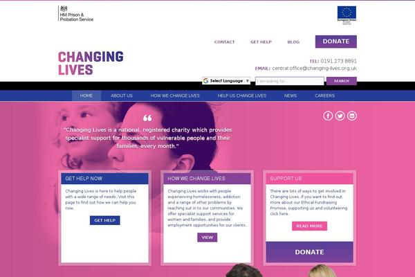 changing-lives.org.uk site used Changinglives