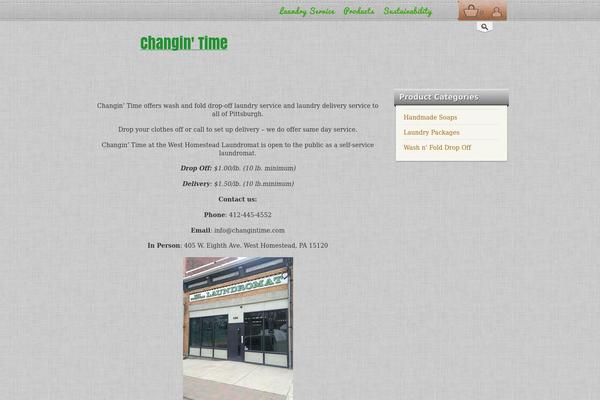 Organico theme site design template sample