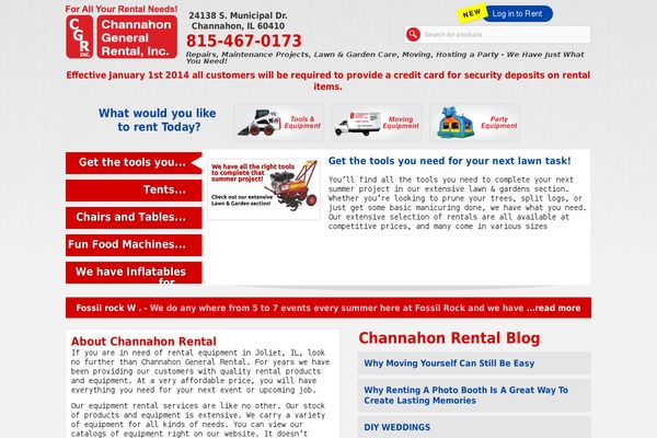 channahonrental.com site used Cgr