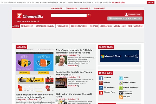 channelbiz.fr site used Kamino
