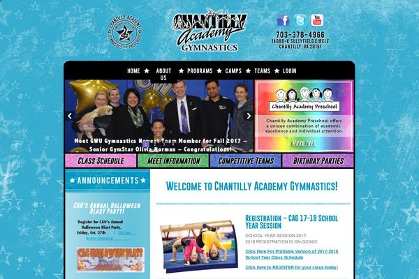 chantillyacademy.com site used Caggym