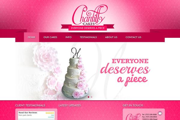 chantillycakes.com site used Chantilly