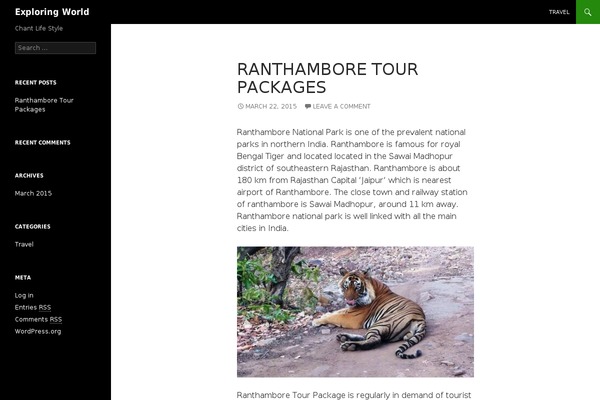 WordPress website example screenshot