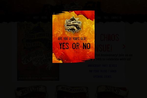 chaosmountainbrewing.com site used Chaos-mountain