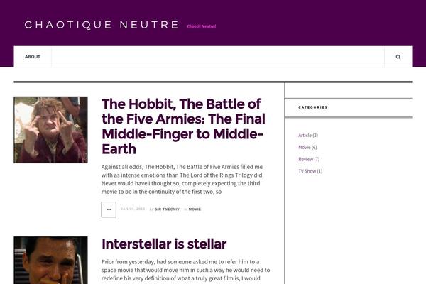 JustWrite theme site design template sample