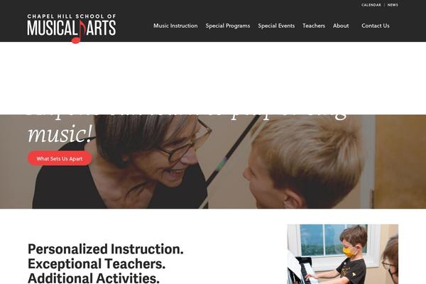 chapelhillschoolofmusicalarts.com site used Enfold
