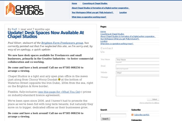 Site using Cforms plugin