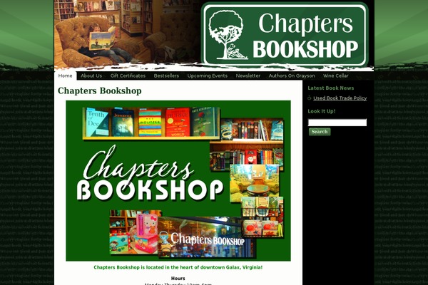 chaptersbookshop.com site used Chaptersbookshop