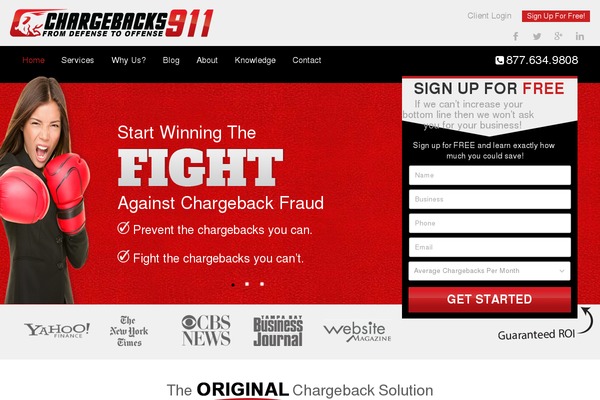 chargebacks911.com site used Cb911
