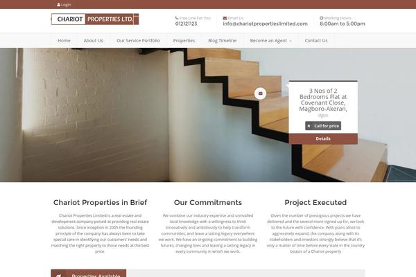 Real Spaces theme site design template sample