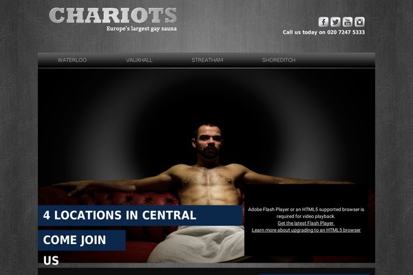 chariots theme websites examples