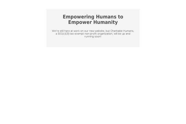 charitablehumans.org site used Campoal-child