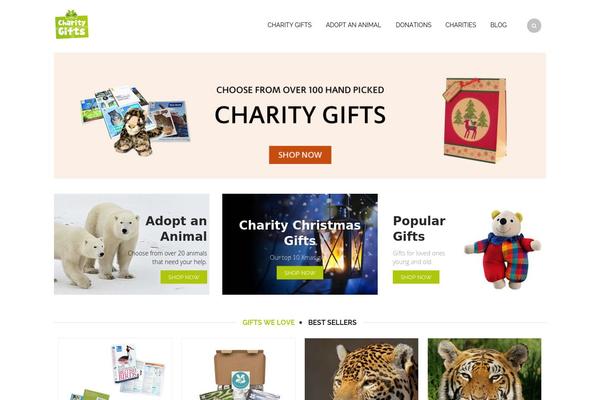 charity-gifts.org site used WooPress