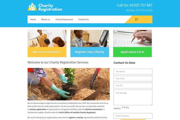 charity-registration.com site used Constructzine Lite